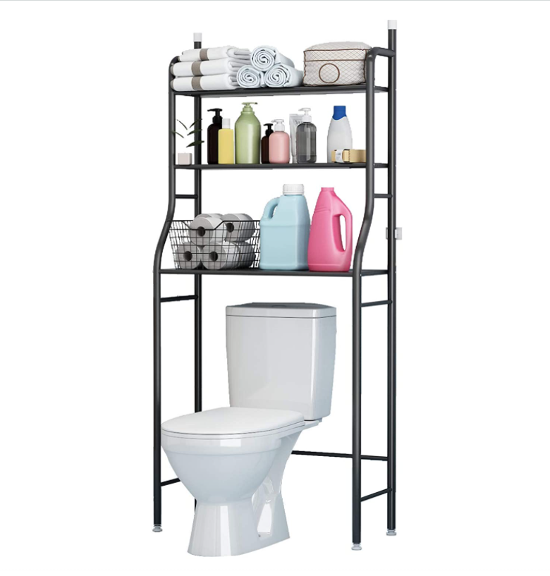 3 Shelf Bathroom Corner Stand Storage Organizer Space Saver Over The Toilet Rack Accessories Bathroom Tower Shelf