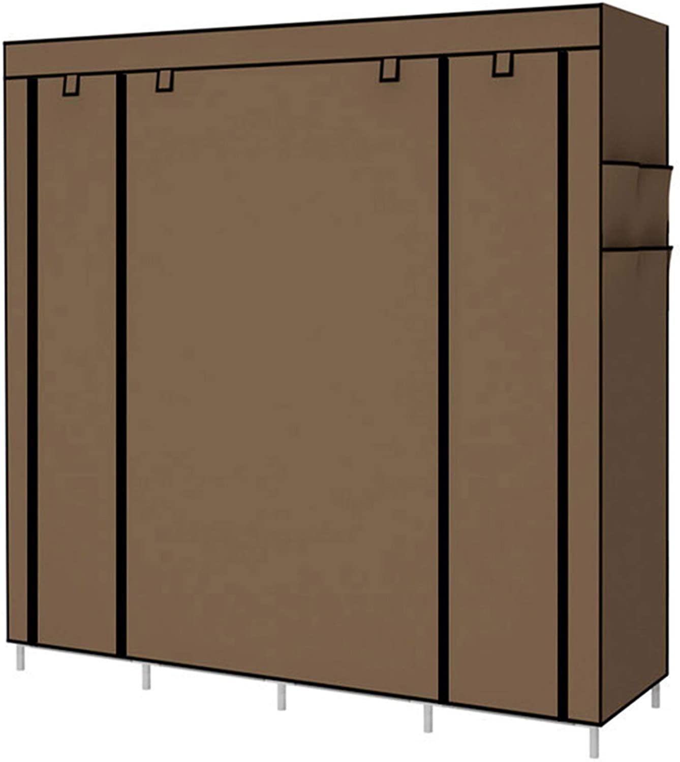 Fancy Portable Folding Fabric Wardrobe with Metal Tubes 
