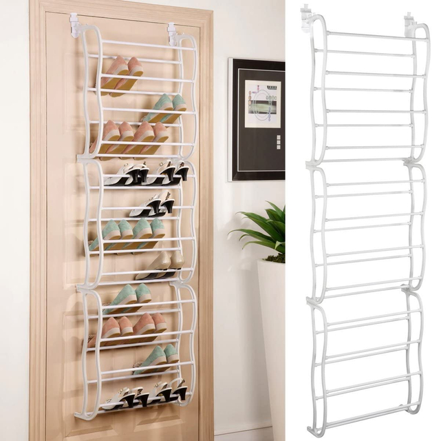 TikTok Hot Sell 36 Pair Over Door Hanging Shoe Rack 