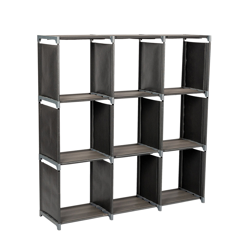 12-Cube Storage Shelf Bookcase Closet Organizer in Kids Room
