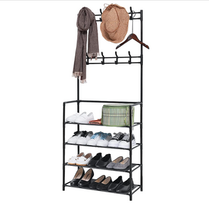 Multifunctional shoe rack simple household indoor storage economical small shoe cabinet dustproof