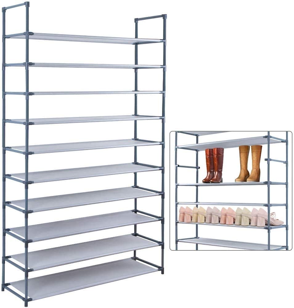 Non-woven Fabric 16-20 Pairs Tower Organizer Cabinet Sturdy Shoe Rack