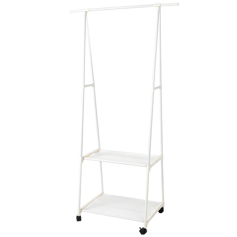 Household small adjustable and easy to assemble folding bedroom door coat rack hanger