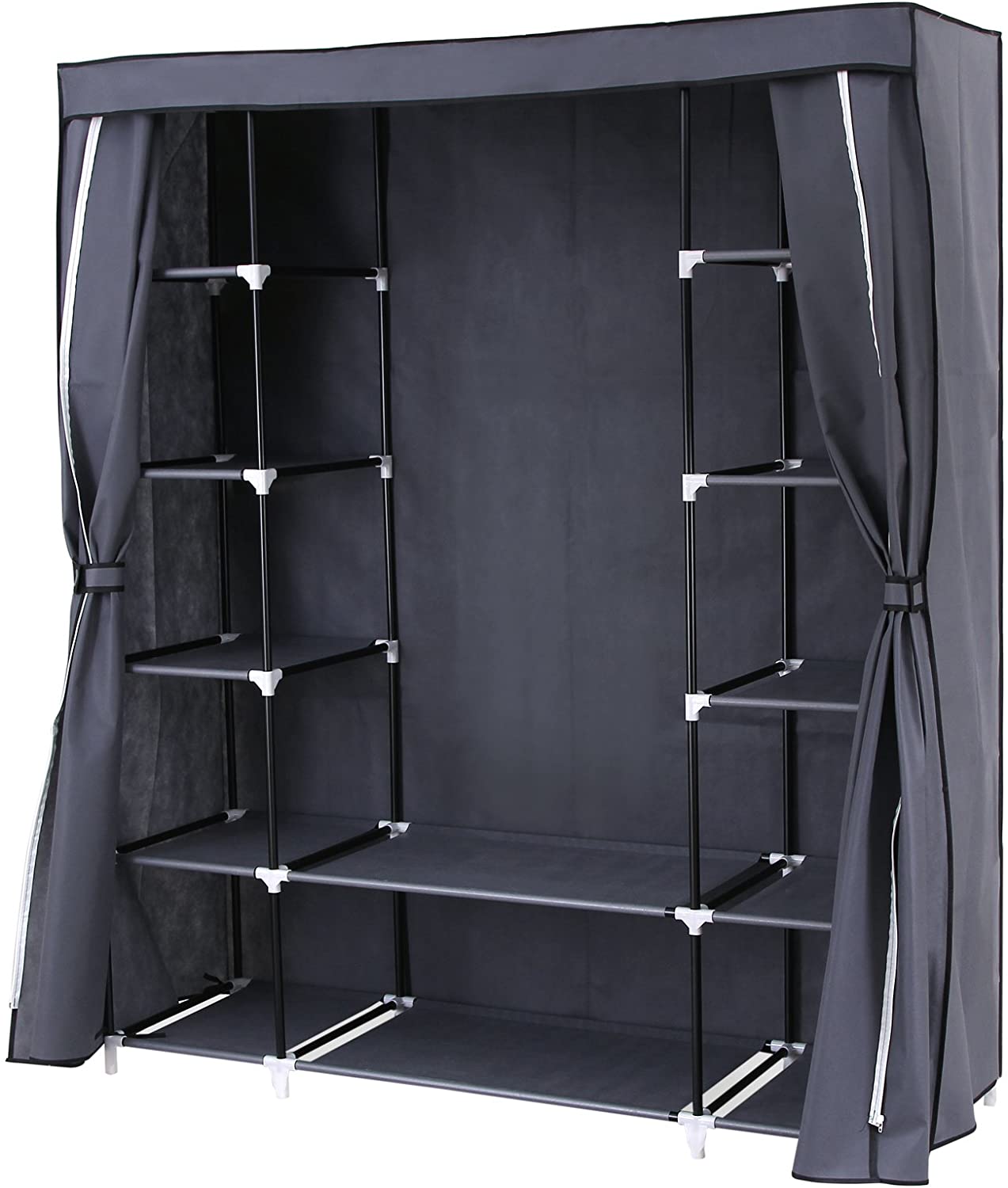 Portable Wardrobe Closet Clothes Organizer No-Woven Fabric storage shelf