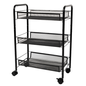 Trolley kitchen living room dining room floor multi-layer movable simple storage box storage cart