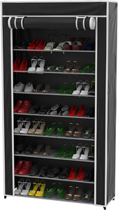 Non-Woven Waterproof Fabric Shoe Organizer Tower Space Saver Stackable Storage Shelf