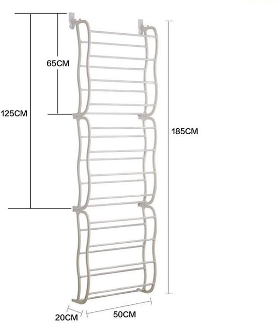 TikTok Hot Sell 36 Pair Over Door Hanging Shoe Rack 