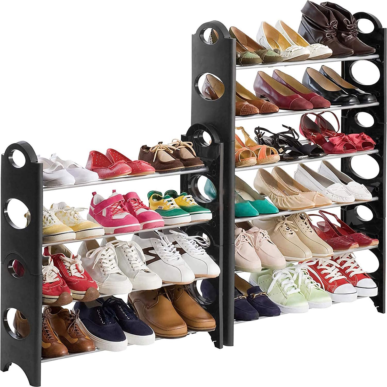 Factory Direct Sale Various Widely Used Black Portable Shoe Racks