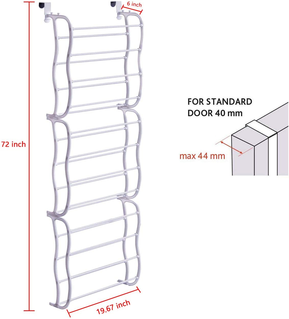 European Design Household Shoe Holder Over The Door 