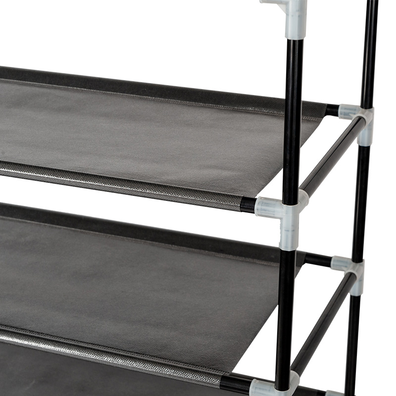 Customized Shoe Rack Wholesale Waterproof Non-woven Fabric Foldable Metal Shoe Rack Cabinet
