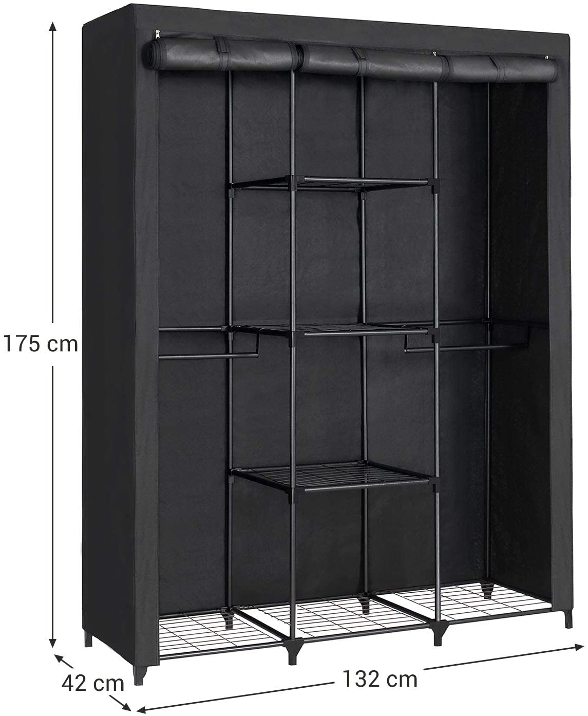 Clothing Armoire Stand Up And Closet Temporary Wardrobe - Buy Non Woven ...