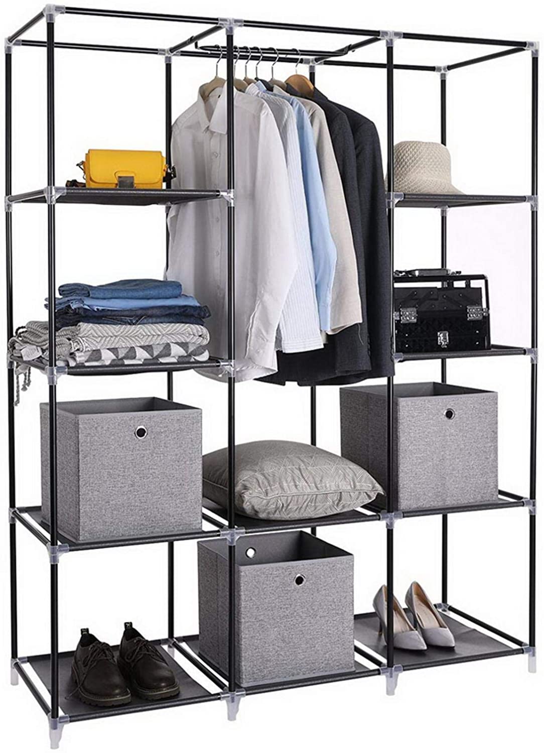 Clothing Armoire Stand Up Amazing Non-woven Fabric Closet